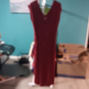 Torrod Super Soft Elegant Burgundy Dress
